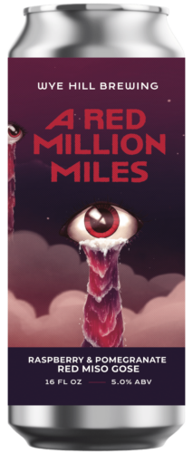 A Red Million Miles – Can Art (HQ) — Wye Hill Kitchen & Brewing, downtown Raleigh